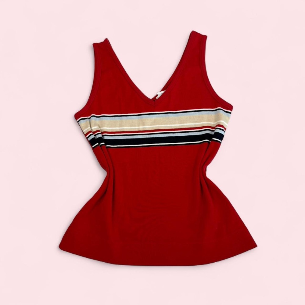 Vintage 90s Arizona red striped tank top